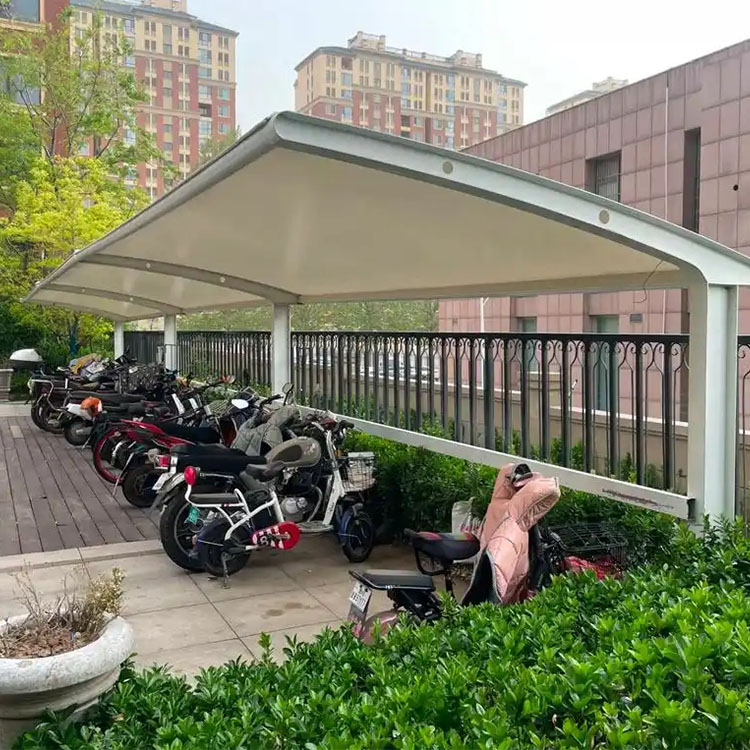 和田市膜结构电动车棚